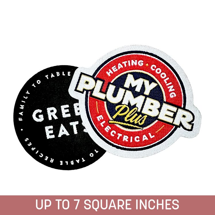 Woven Patch (Iron-On) Up To 7 Sq. In