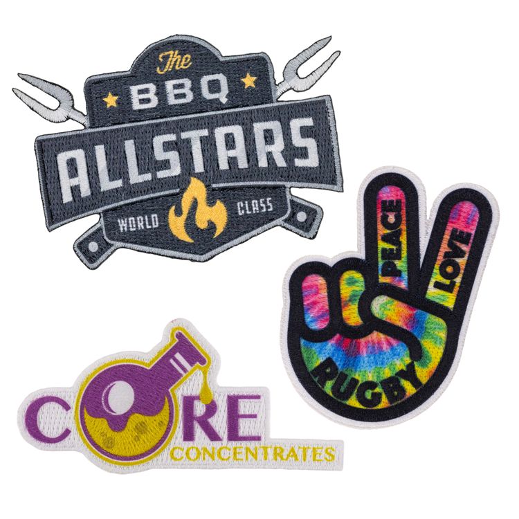 Custom Pin Pointe Embroidered Patch (2-1/2")