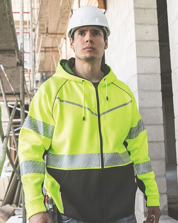 Unisex Premium Black Series Full-Zip Hooded Sweatshirt - JS150