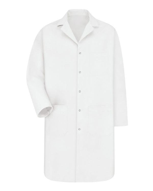 Unisex Tall Gripper Front Lab Coat - KP18T