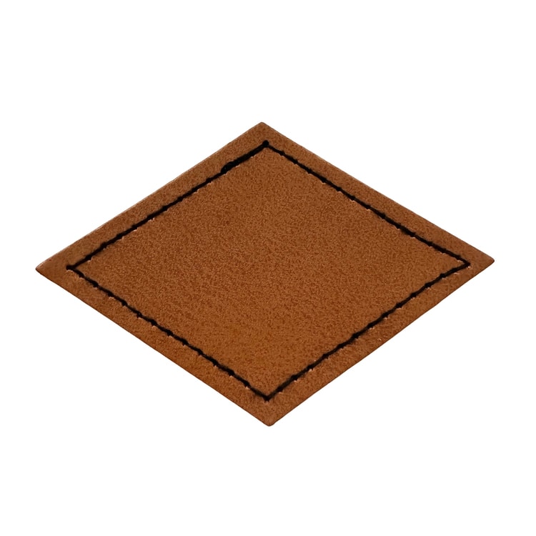 Diamond Shape Leatherette Patch