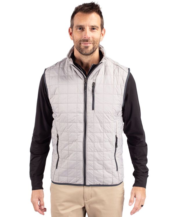 Cutter & Buck Rainier Recycled Insulated Puffer Mens Full Zip Vest