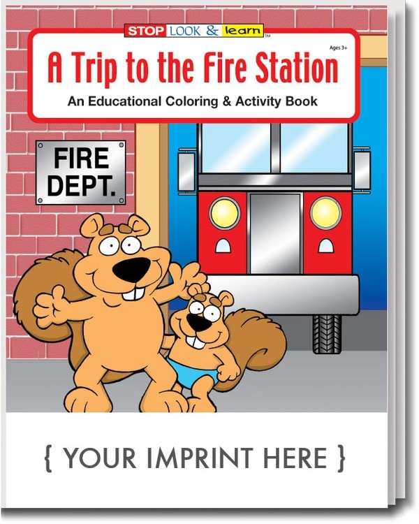 COLORING BOOK - A Trip to the Fire Station Coloring & Activity Book
