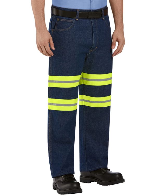 Men's Enhanced Visibility Relaxed Fit Jeans - PD60ED