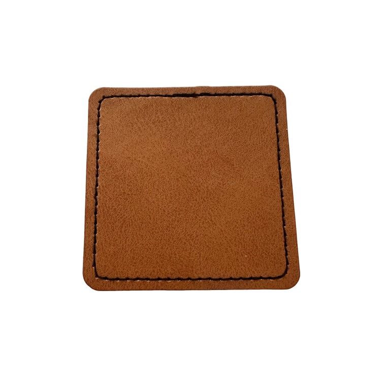 Square Shape Leatherette Patch