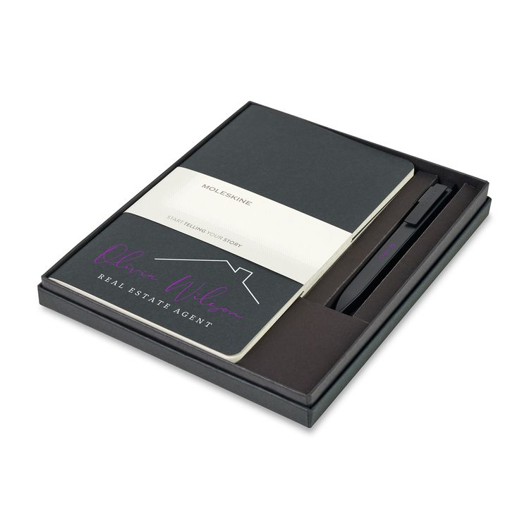 Moleskine Large Cahier and GO Pen Gift Set
