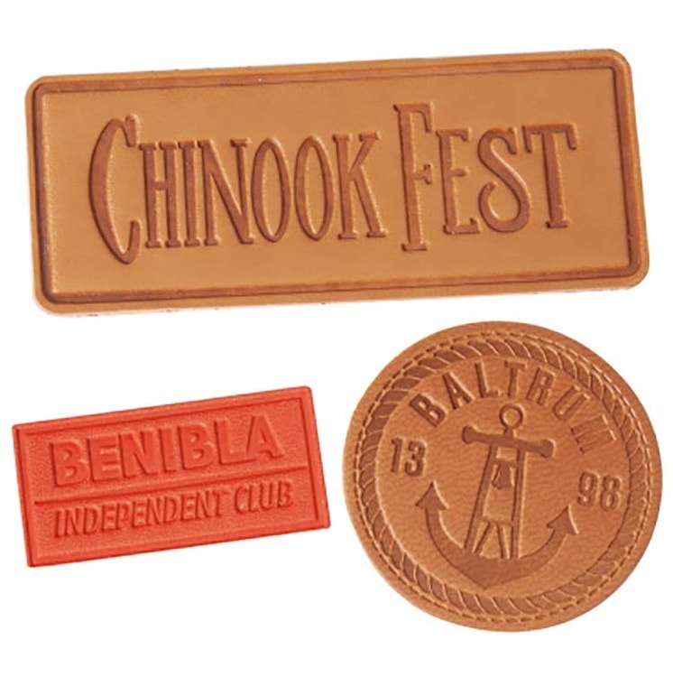 3.5" Faux Leather Patch