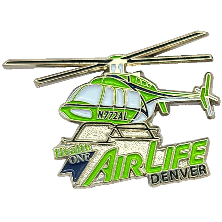 Die Cast Zinc Soft Enamel Lapel Pin: 1.25"