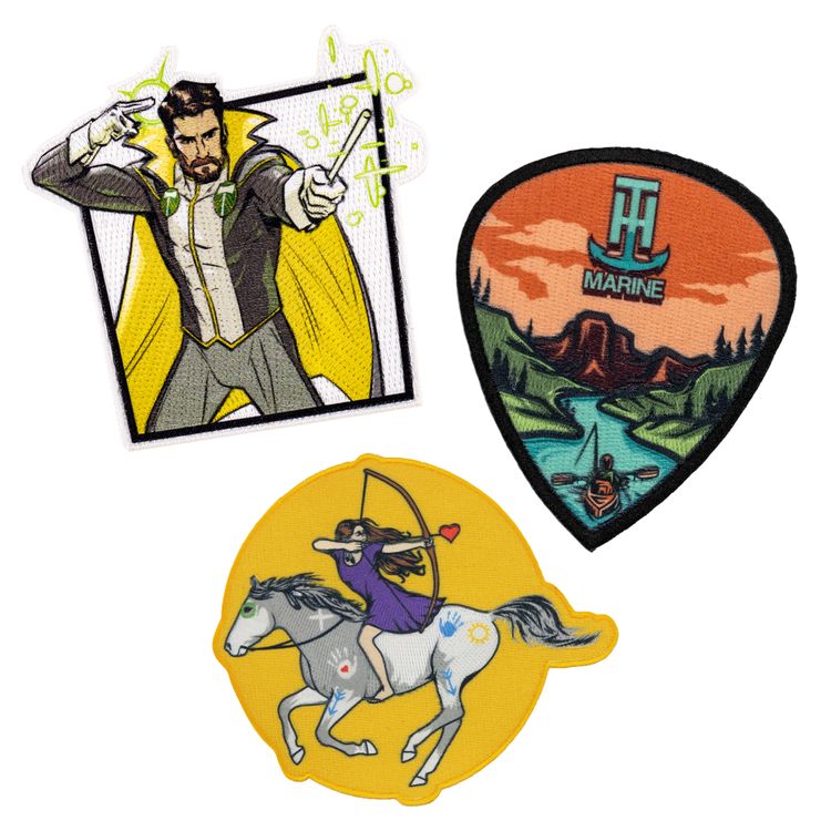 Custom Pin Pointe Embroidered Patch (4")