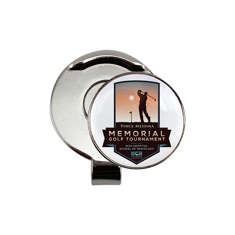 Golf Hat Clip with Custom Ball Marker