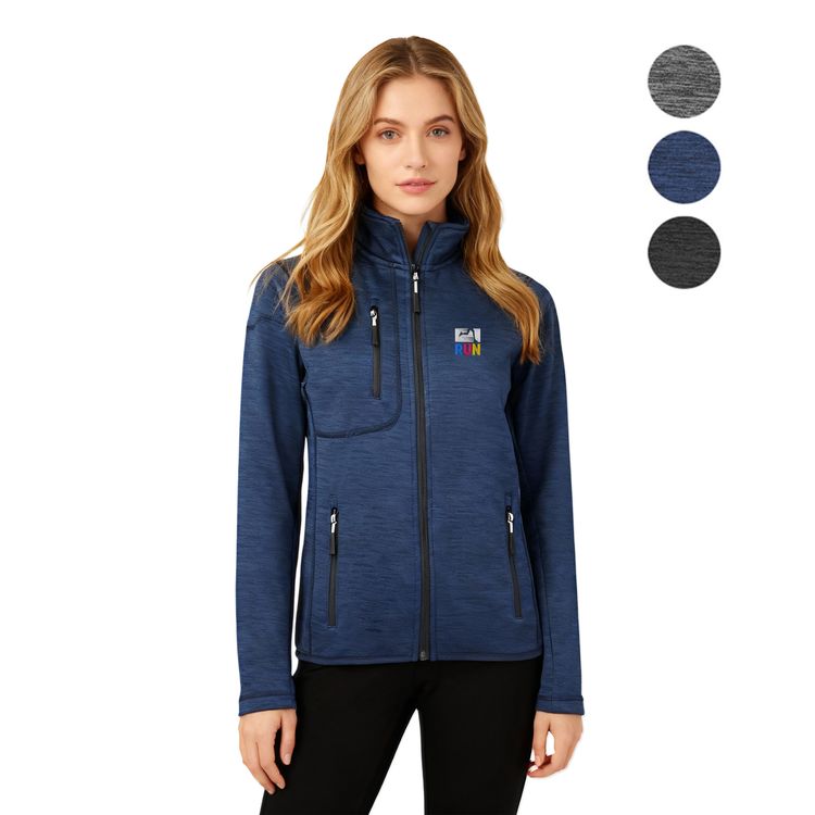 Women's Full Zip Sweater Fleece Jacket(Brushed Back)