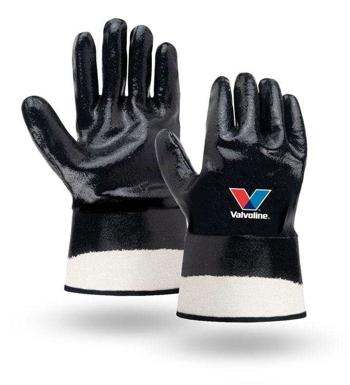 Nitrile Coated Gloves with Safety Cuff
