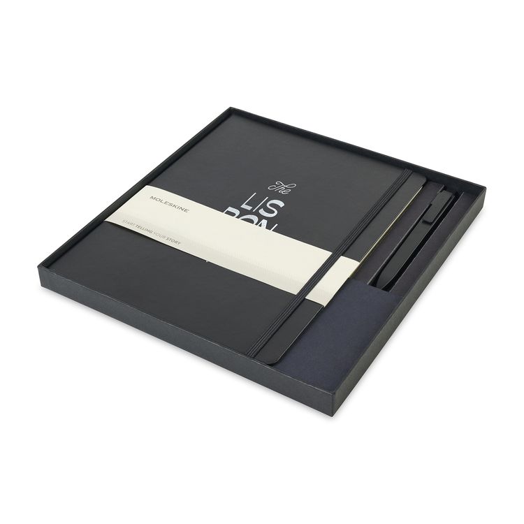 Moleskine X-Large Notebook and GO Pen Gift Set