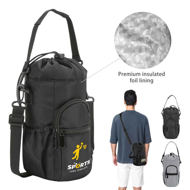 Golf Cooler Sling Bag With Drawstring Top