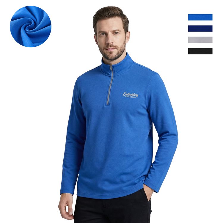 Men's Super Soft Lightweight Quarter Zip Pullover