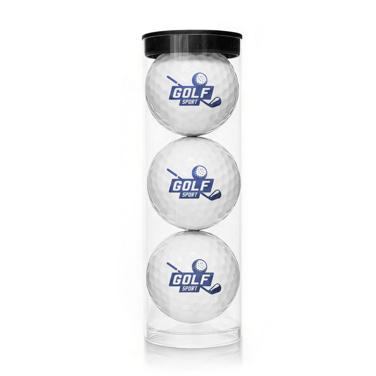 3 Pack Professional Golf Balls with Clear Tube