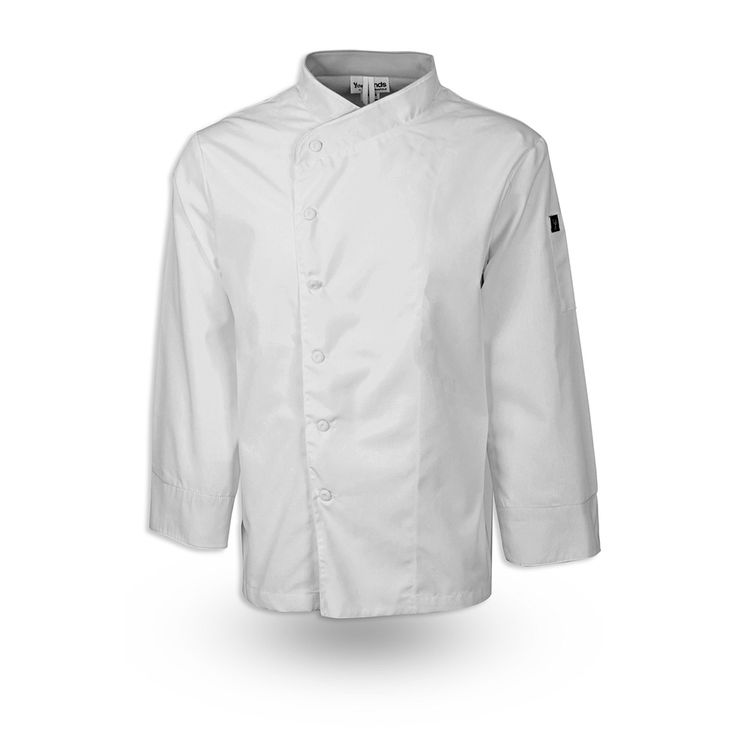 White Crossover Collar Keep Kool Chef Coat