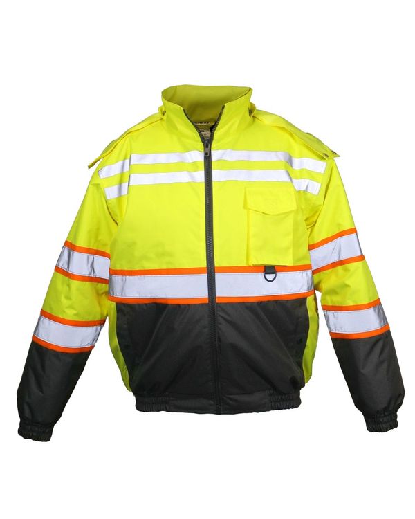 Unisex Economy Contrast Class 3 Bomber Jacket - JS156