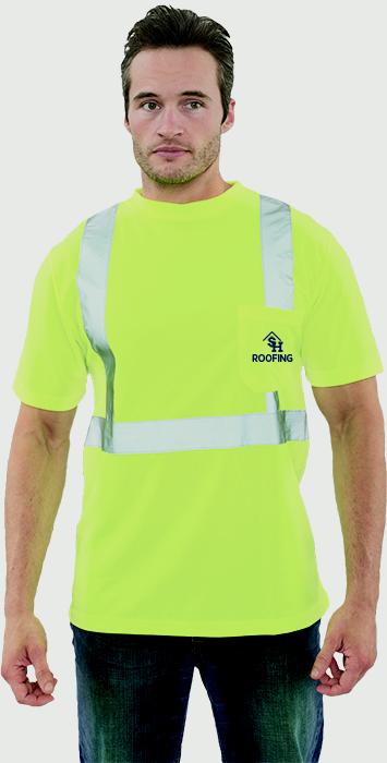 High Visibility Safety Short Sleeve Shirt, Printed