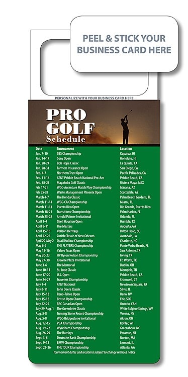 M.B.C. Sport Schedules - Pro Golf (3.5x9)
