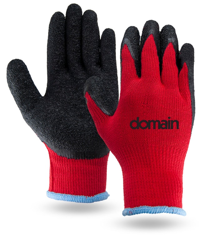 Red Palm Dipped Gloves