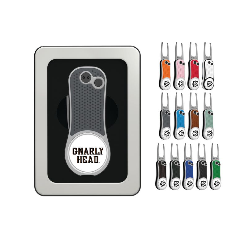 Pitchfix Hybrid Golf Divot Tool in Window Tin