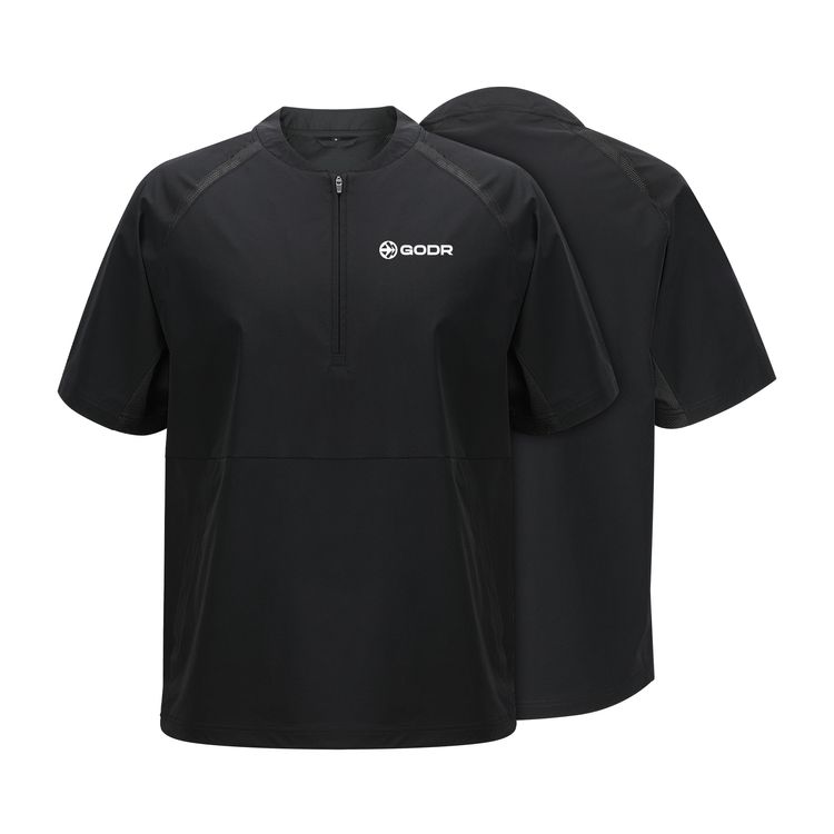 Men's Lightweight Half Zip Short Sleeve Cage Jacket