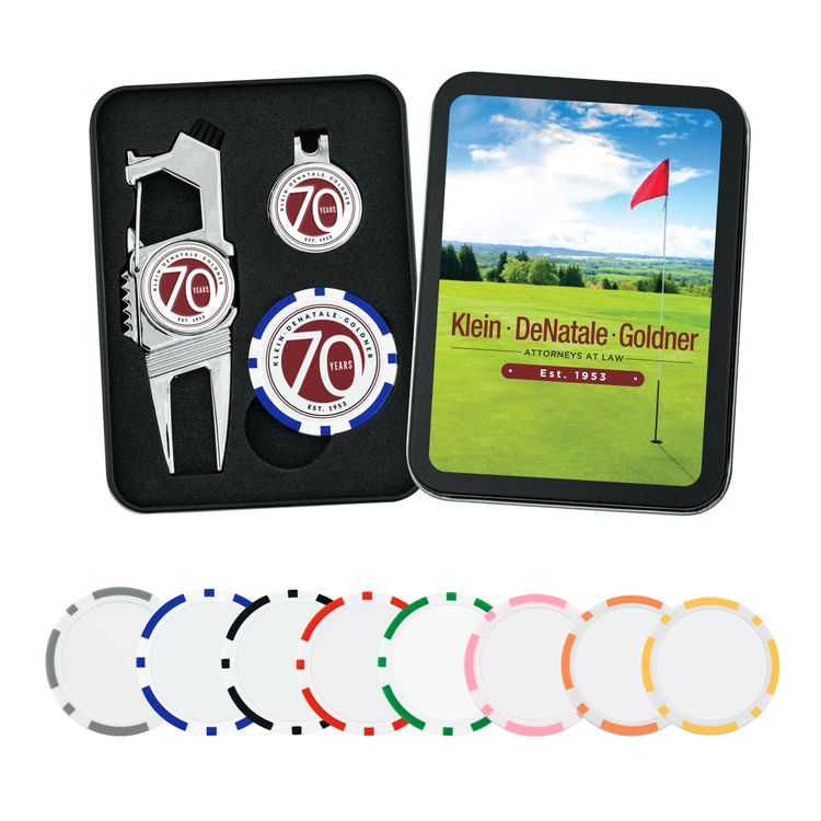 Golf n’ Brew Divot Tool Set w/ Poker Chip