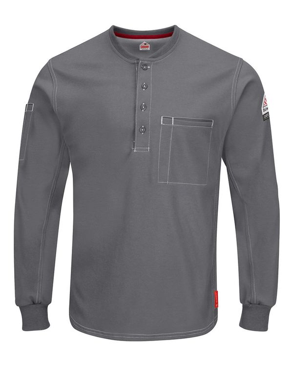 Men's Tall iQ Series Plus Long Sleeve Henley - QT40T
