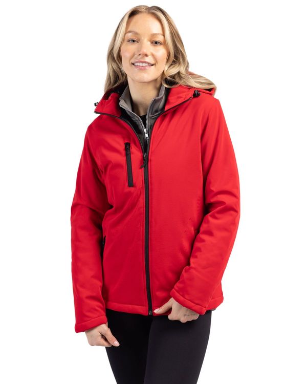 Clique Equinox Insulated Softshell Womens Full Zip Hooded Jacket