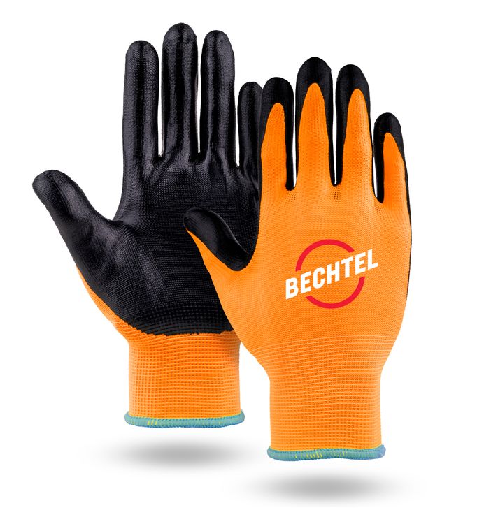 Hi-Viz Palm Dipped Gloves