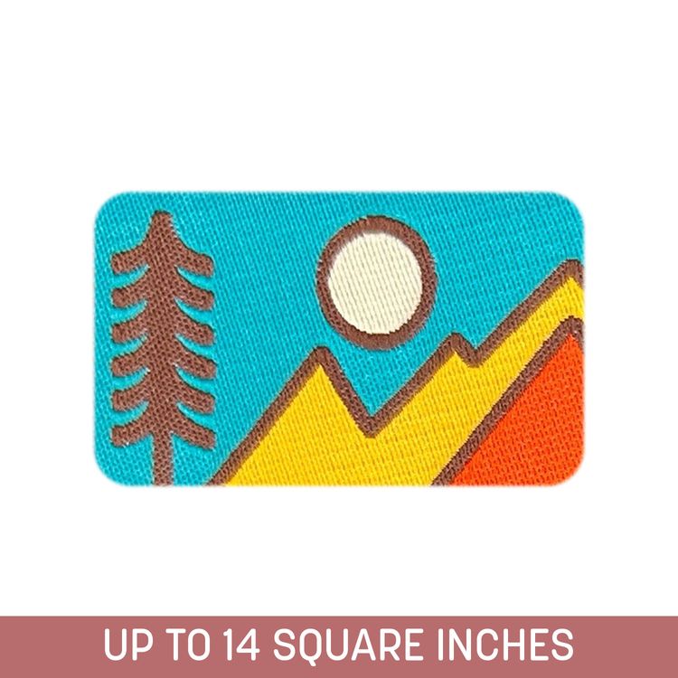 Woven Patch (Iron-On) Up To 14 Sq. In