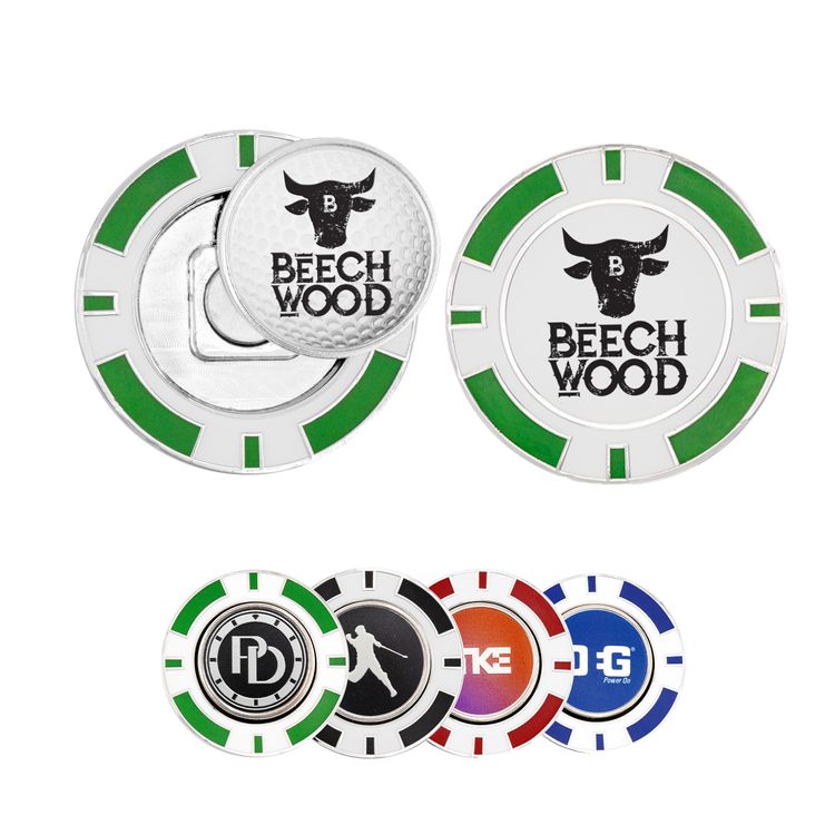 Golf Poker Chip Coin w/ Ball Marker