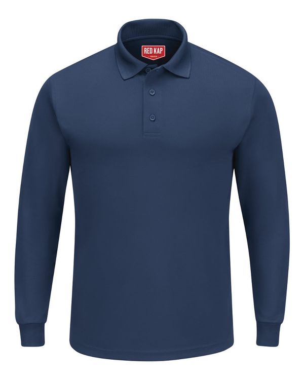 Men's Long Sleeve Performance Knit Polo - SK6L