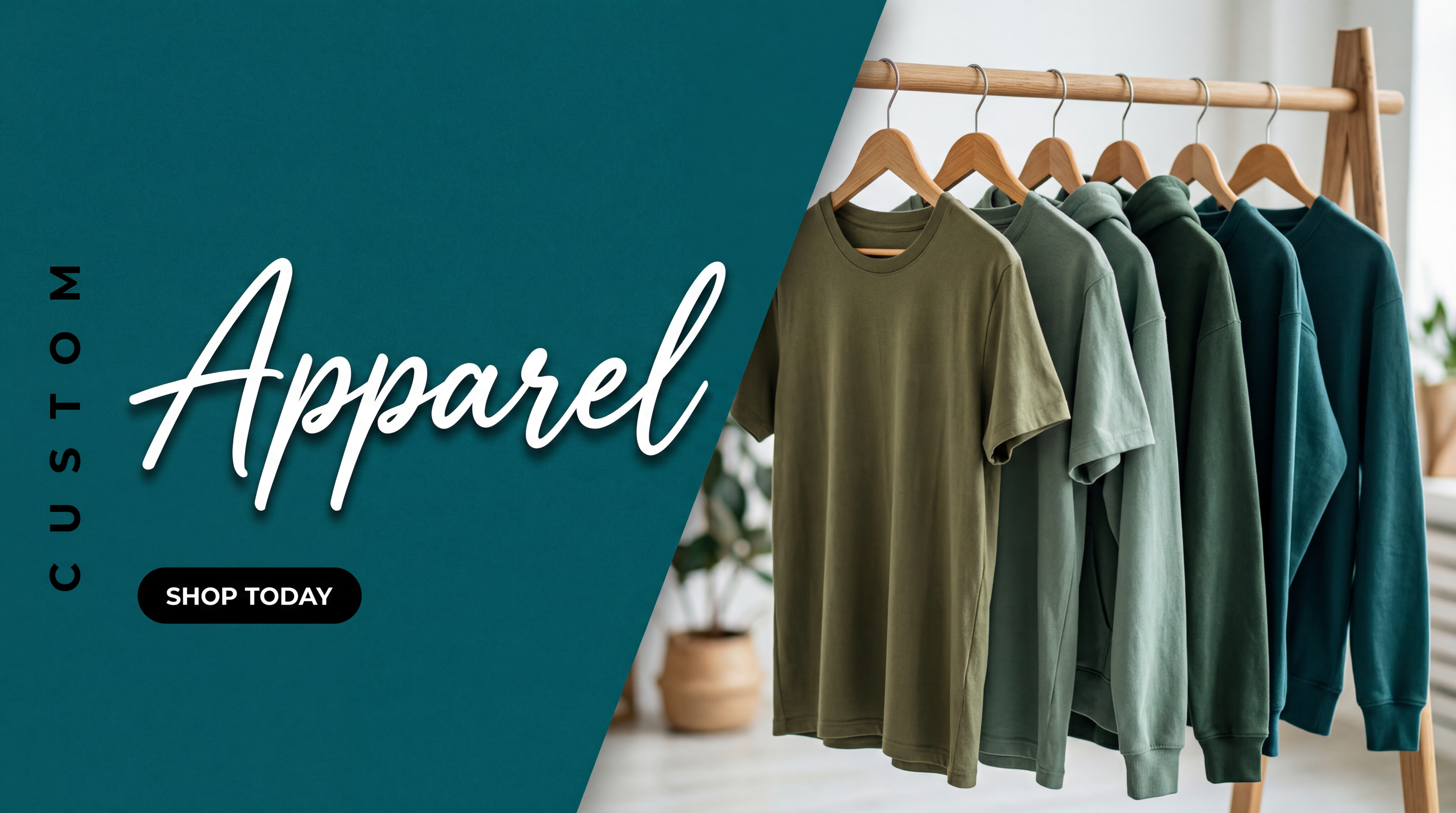 Premium ecommerce homepage — custom branded merchandise and apparel